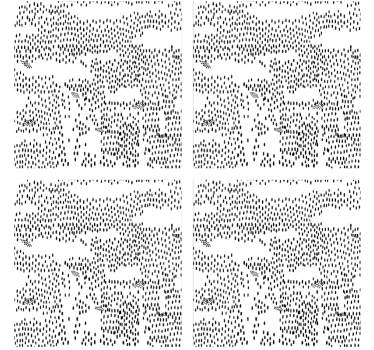 Dessous de verre motif abstrait noir - TenStickers