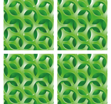 Dessous de verre motif circulaire superposé - TenStickers