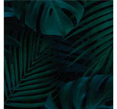 Dessous de verre motif verdure luxuriante - TenStickers
