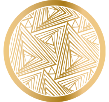 Dessous de verre motif géométrique triangles - TenStickers