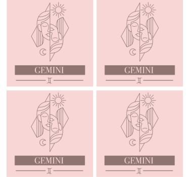 Dessous de verre citation signes du zodiaque - TenStickers