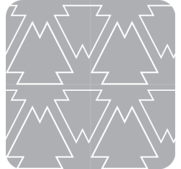 Dessous de verre motif arbre angulaire - TenStickers