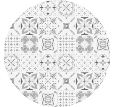Dessous de verre arrangement floral géométrique - TenStickers