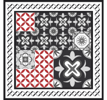 Dessous de verre collage de motifs géométriques - TenStickers