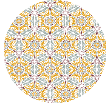 Dessous de verre composition de fleurs intriquées - TenStickers