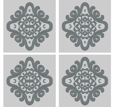Dessous de verre motif à motif complexe - TenStickers