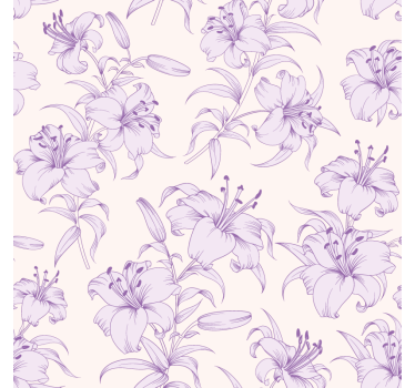 Dessous de verre motif élégant de lys - TenStickers