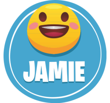 Dessous de verre personnalisable visage souriant - TenStickers