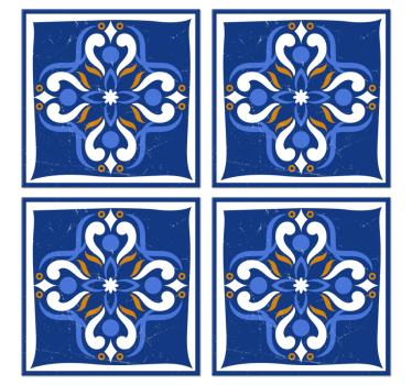 Dessous de verre carreaux classiques méditerranéen - TenStickers