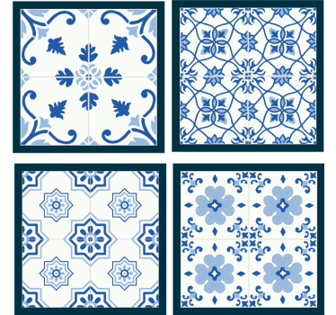 Dessous de verre style carrelage arabesque en pack - TenStickers