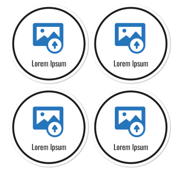 Dessous de verre personnalisé QR code - TenStickers