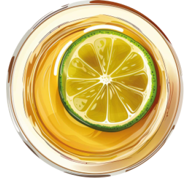 Dessous de verre tequila et citron - TenStickers