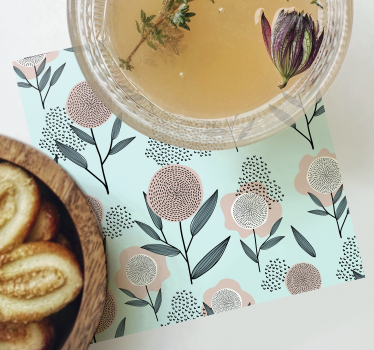Dessous de verre art floral élégant - TenStickers