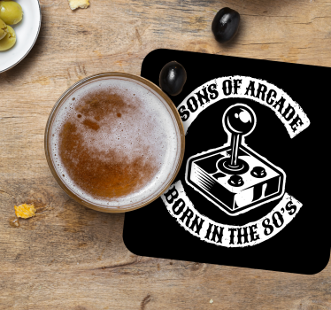 Dessous de verre avec citation Fils des années 80 - TenStickers