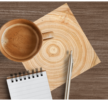 Dessous de verre Arbre modèle en bois circulaire - TenStickers