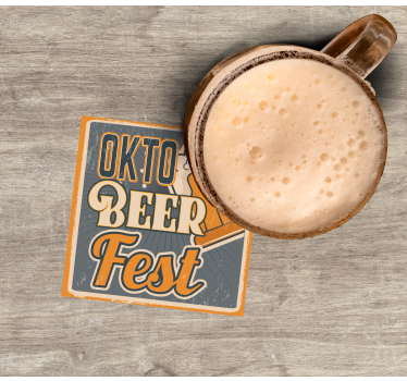 Dessous de verre bière célébration de la bière oktoberfest - TenStickers