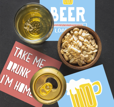 Dessous de verre bière citations amusantes - TenStickers