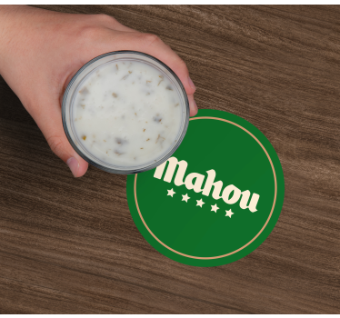 Dessous de verre bière marqueur circulaire classique - TenStickers