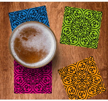 Dessous de verre bière motifs audacieux - TenStickers