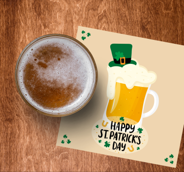 Dessous de verre bière mug de bière festif - TenStickers