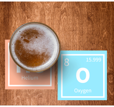 Dessous de verre bière style élémentaire - TenStickers