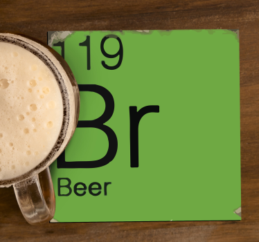 Dessous de verre Bière vert - TenStickers