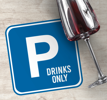 Dessous de verre citation avis de boissons réservées - TenStickers