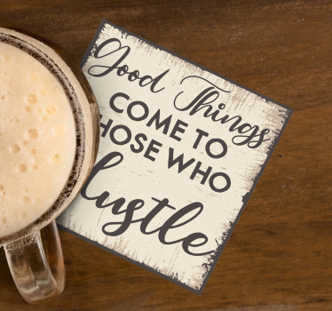 Dessous de verre citation design inspirant - TenStickers