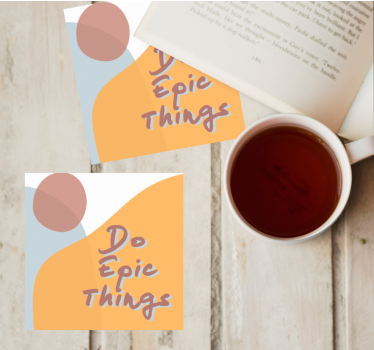 Dessous de verre citation design message inspirant - TenStickers