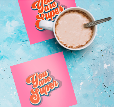 Dessous de verre citation design phrase motivante - TenStickers