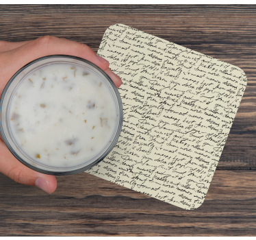 Dessous de verre citation motifs script élégants - TenStickers