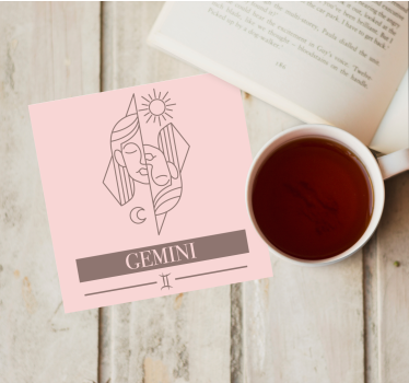 Dessous de verre citation signes du zodiaque - TenStickers