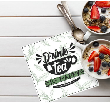 Dessous de verre citation tasse inspirante - TenStickers