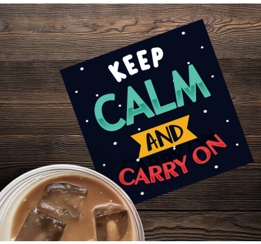 Dessous de verre citation typographie motivante - TenStickers