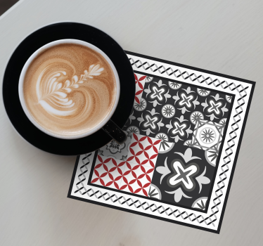 Dessous de verre collage de motifs géométriques - TenStickers