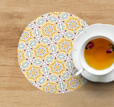 Dessous de verre composition de fleurs intriquées - TenStickers