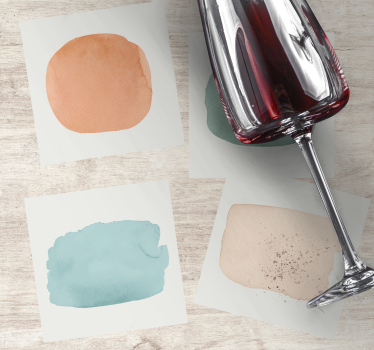 Dessous de verre échantillons de couleurs aquarelle - TenStickers