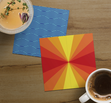 Dessous de verre Éclat de couleurs radieuses - TenStickers