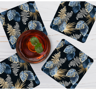 Dessous de verre feuillage tropical luxuriant - TenStickers