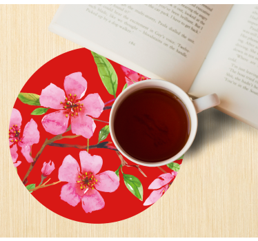 Dessous de verre fleuraison rose poudrée - TenStickers