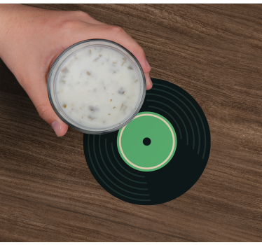 Dessous de verre Ensemble de disques style disco - TenStickers