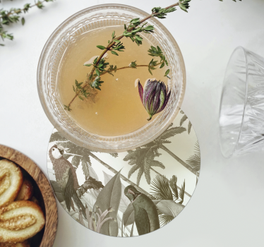 Sous-verre faune tropicale style vintage - TenStickers