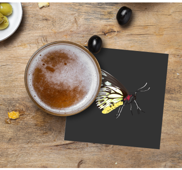 Dessous de verre geek art de papillon coloré - TenStickers