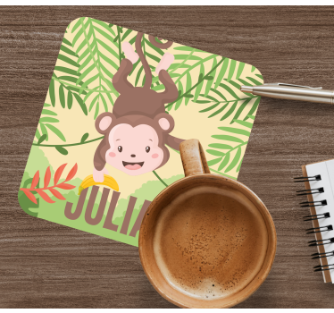 Dessous de verre geek design de singe malin - TenStickers