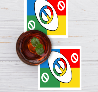 Dessous de verre geek formes circulaires colorées - TenStickers