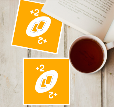 Dessous de verre geek formes entrelacées avec chiffres - TenStickers
