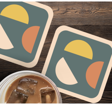 Dessous de verre geek formes géométriques colorées - TenStickers