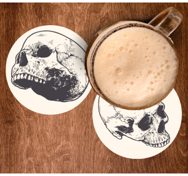Dessous de verre geek illustrations de crânes - TenStickers