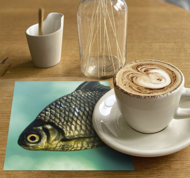 Dessous de verre geek image de poisson réaliste - TenStickers