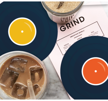 Dessous de verre geek inspiration vinyle coloré - TenStickers